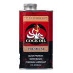 Cock Oil Water-Based Lubricant – Metal Can with Inner Plastic Liner 9 oz