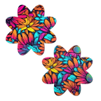 Neon Flowers Petal Breast Pasties
