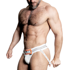 SLINGJOCK upthrust slider-strap jock, WHITE SNOW, SMALL