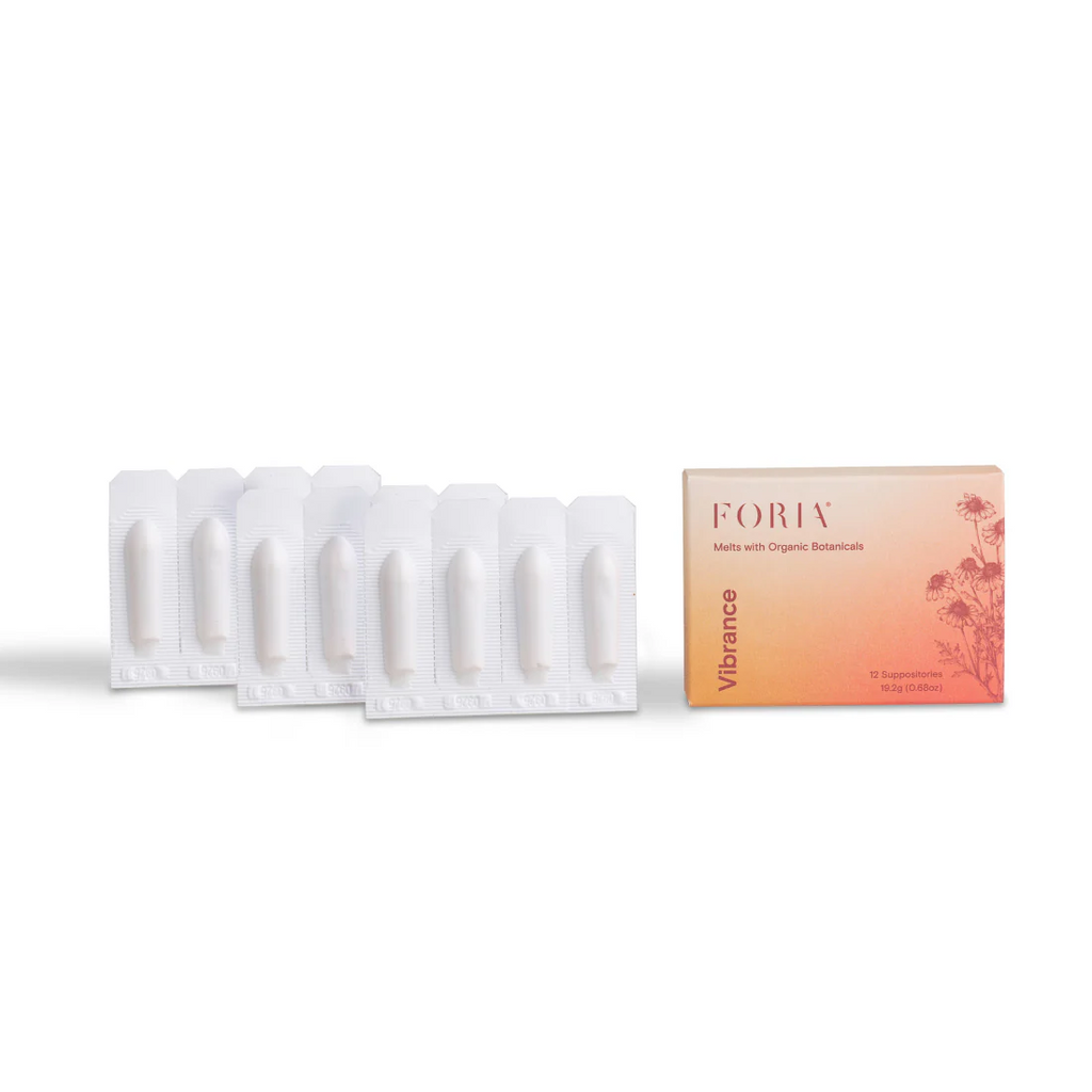 FORIA Vibrance Melts with Organic Botanicals - 12 suppositories 9.2g / 0.68oz