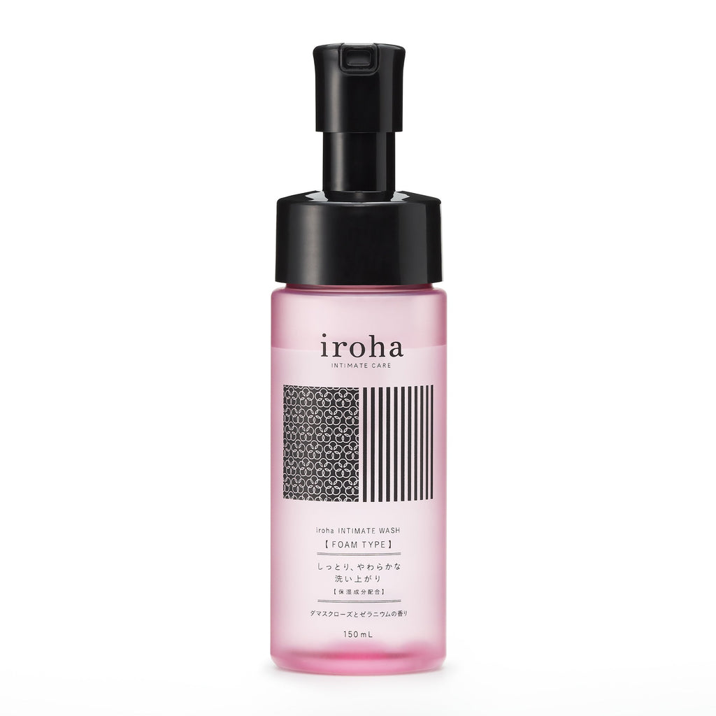 iroha Intimate Foam Wash - Damask Rose and Geranium  5.07oz