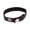 Leather Pin Prick Cock Strap In Clamshell Black