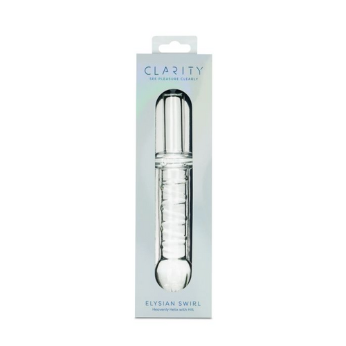 Clarity - Glass Dildo - Elysian Swirl