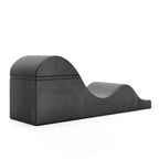 Aria XL Flip Chaise 22 Inch Wide - Convertible XL Sex Chair and Bed Bench, Black