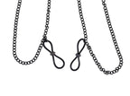 Lace Collar with Nipple Ties - Black