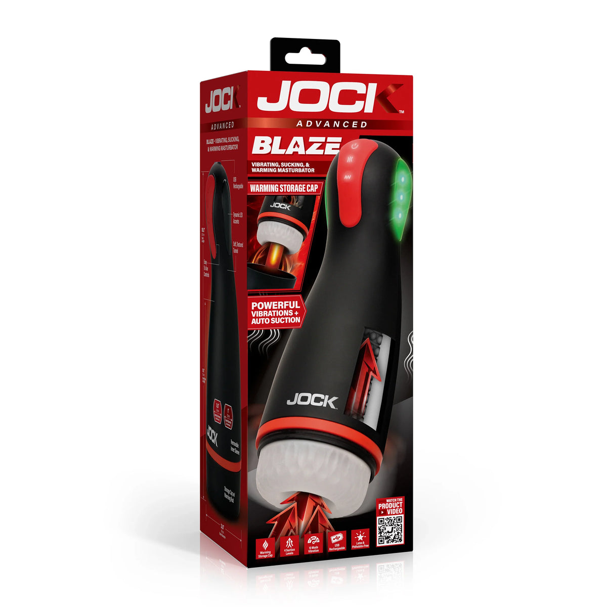 Blaze Vibrating, Sucking, & Warming Masturbator