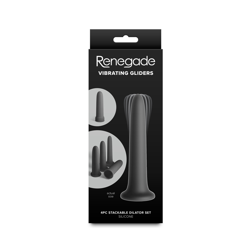 Renegade - Vibrating Dilators - Black