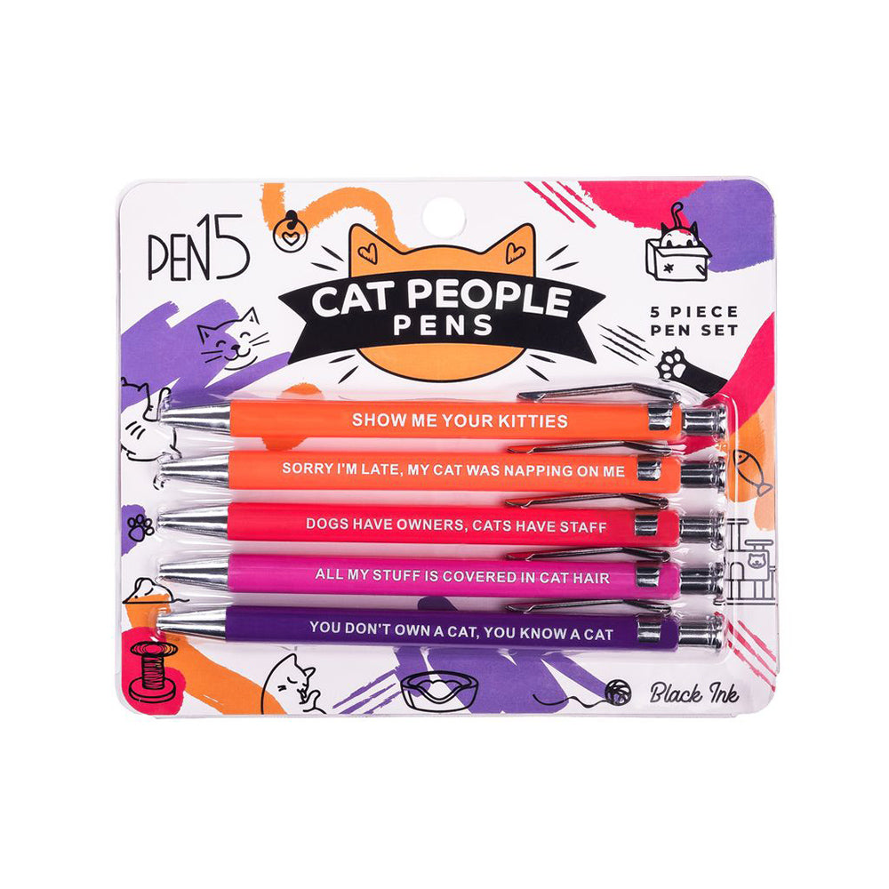 Cat People Pens - 5 pack