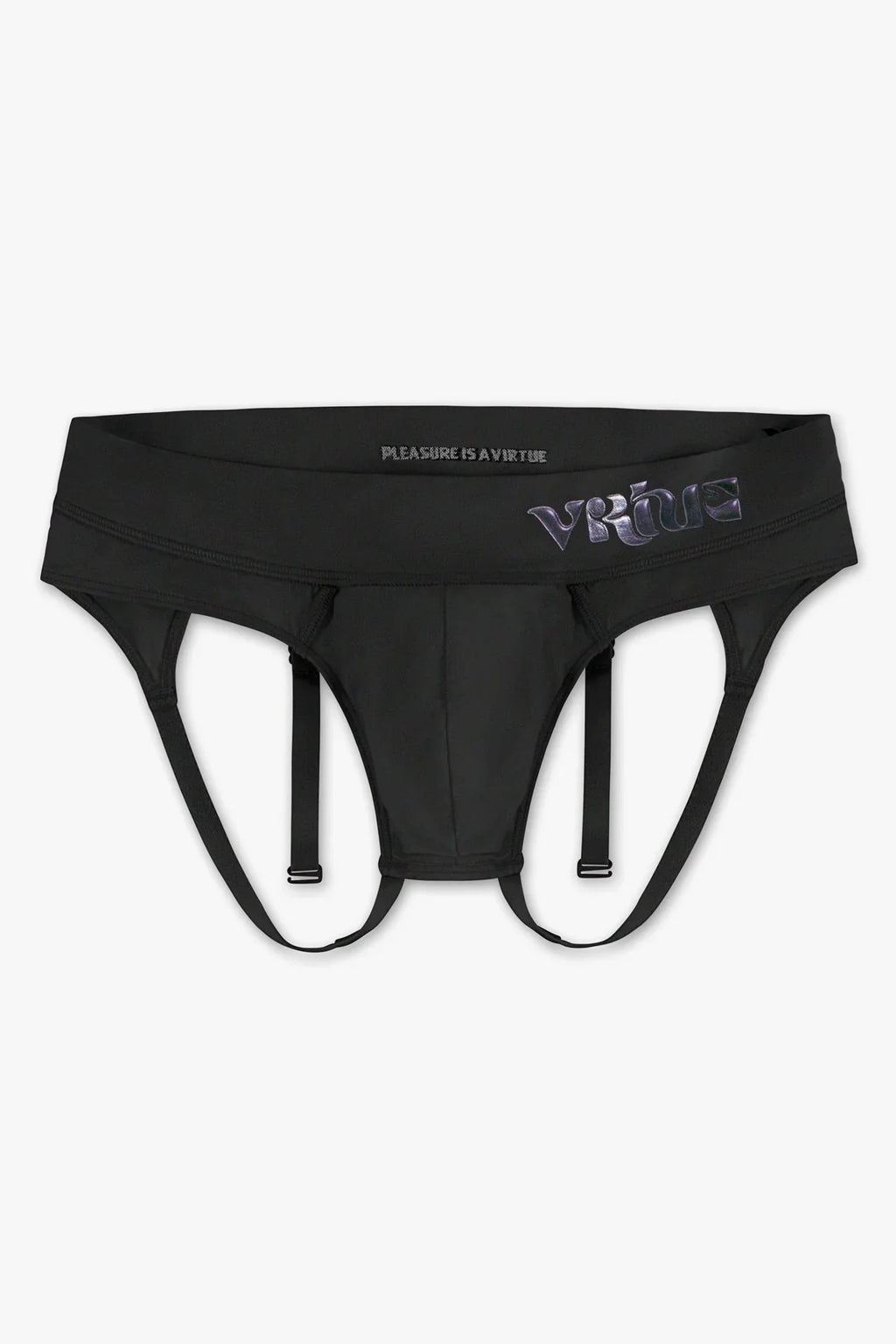 Mens Small - JockVStrap Sheer Briefs - Black