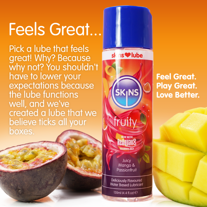 Skins Mango & Passion Fruit Water Based Lubricant 4.4 fl oz