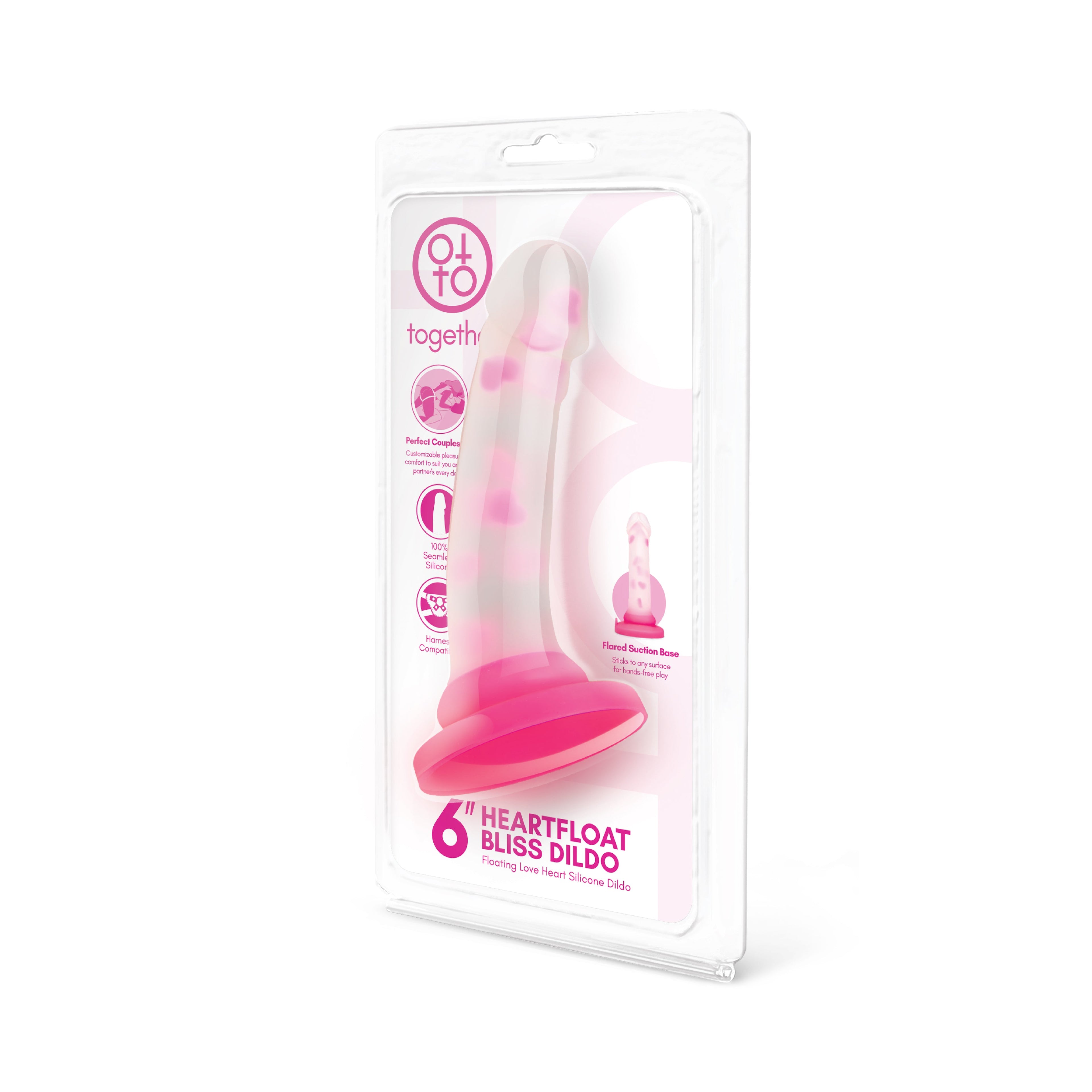 Together 6" Heartfloat Bliss Silicone Dildo
