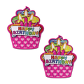 Happy Birthday Cupcake Pasties - Pink Multicolored