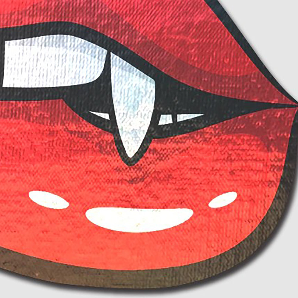 Vampire Fangs Pasties Biting Lip