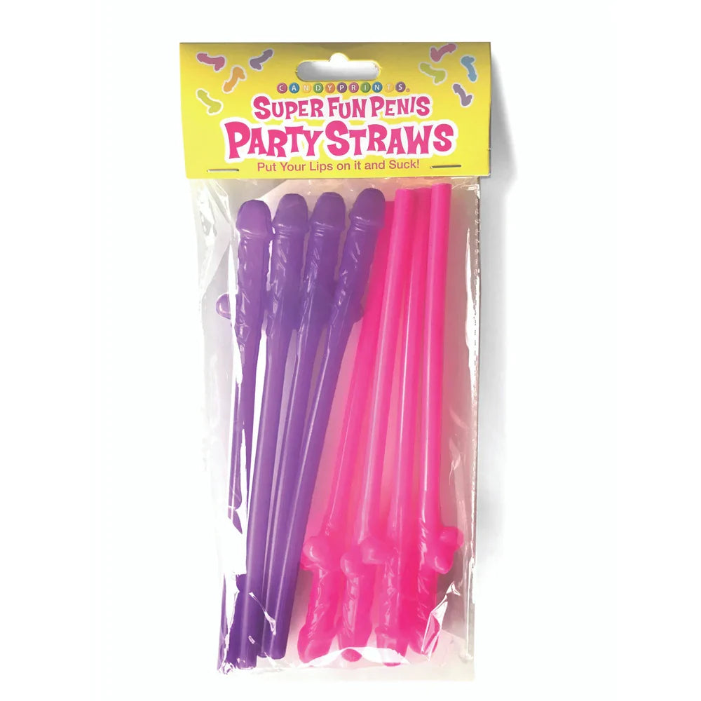 Super Fun Penis Party Straws - 8pc