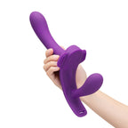 Together Lock-In Dual Vibrating Strap-On Harness