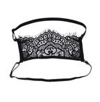 Veiled Vision Lace Blindfold - Black