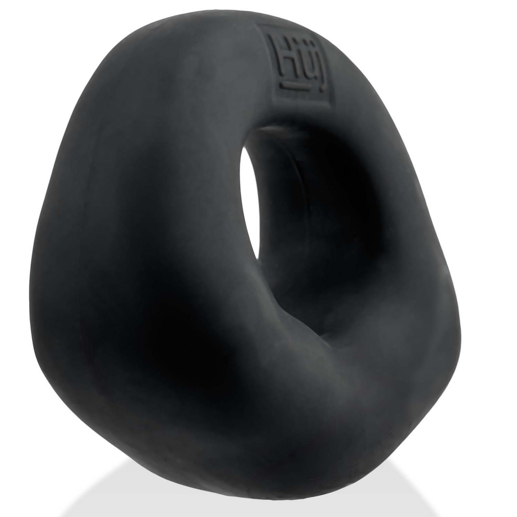 FIT BULGE hung-style cockring BLACK FOG