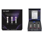 Hearts Of Pleasure - Glass Heart Anal Plugs & Dildo Trio