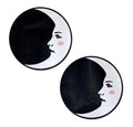 Blk and White Man in the Moon Pasties *