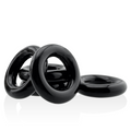 JACKER 5-STACK five-pack tube super-strong  cockrings BLACK