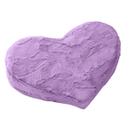Heart Wedge Faux Fur, Purple