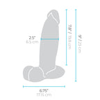 b-Vibe Slipskin Realistic Silicone Dildo 9" Girthy Mocha