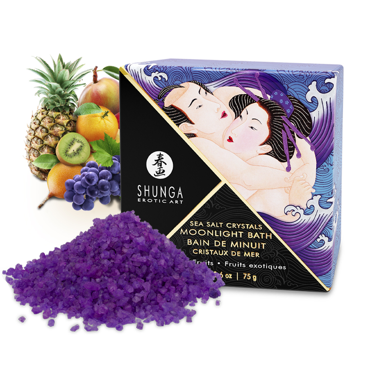Oriental Crystals Bath Salts - single uses and display - Exotic Fruits 75 gr.