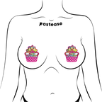 Happy Birthday Cupcake Pasties - Pink Multicolored