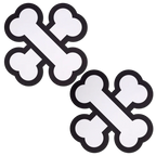 White Crossbone Breast Pasties