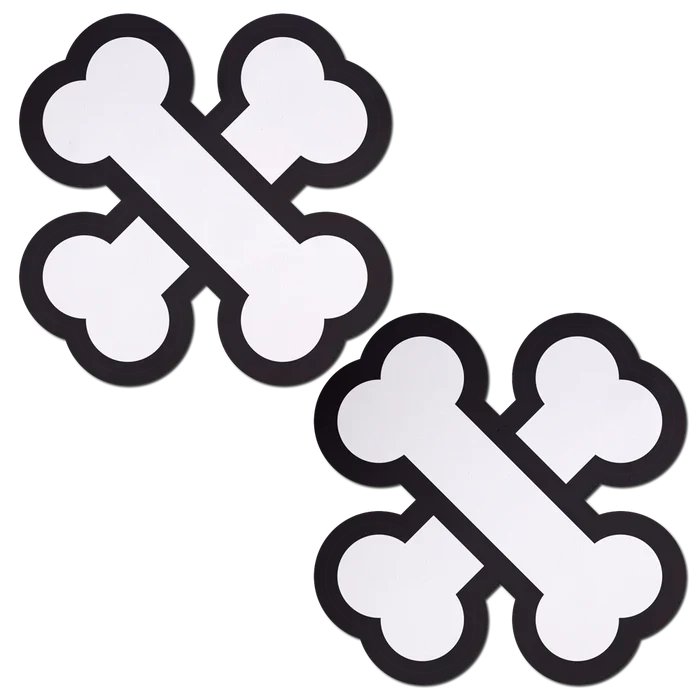 White Crossbone Breast Pasties