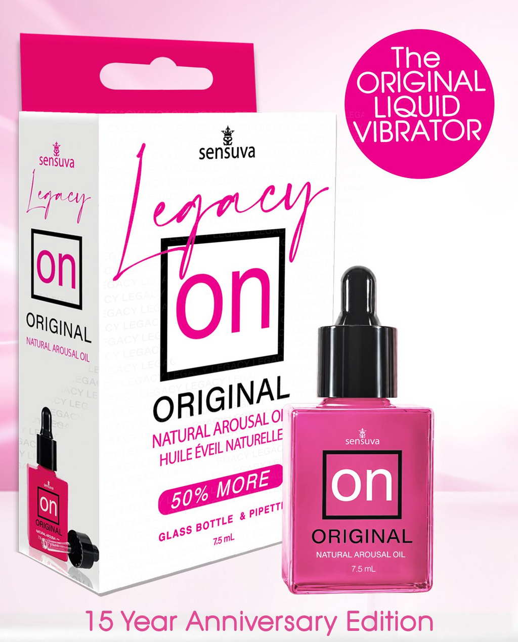 ON™ LEGACY Original Arousal Oil (7.5ml) Luxury Glass Bottle