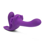 Together Lock-In Dual Vibrating Strap-On Harness