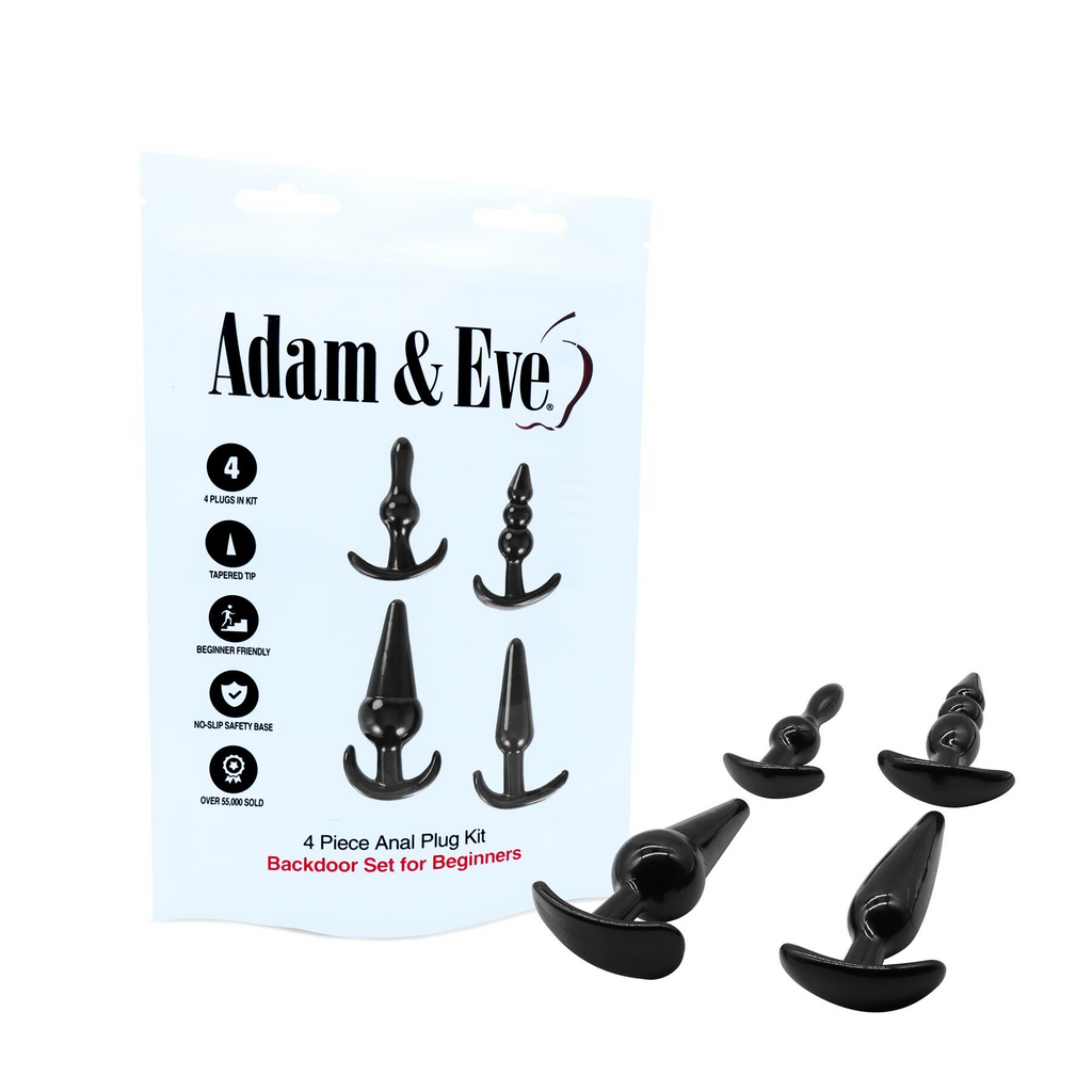 Adam & Eve 4-Piece Anal Plug Kit (Bag)