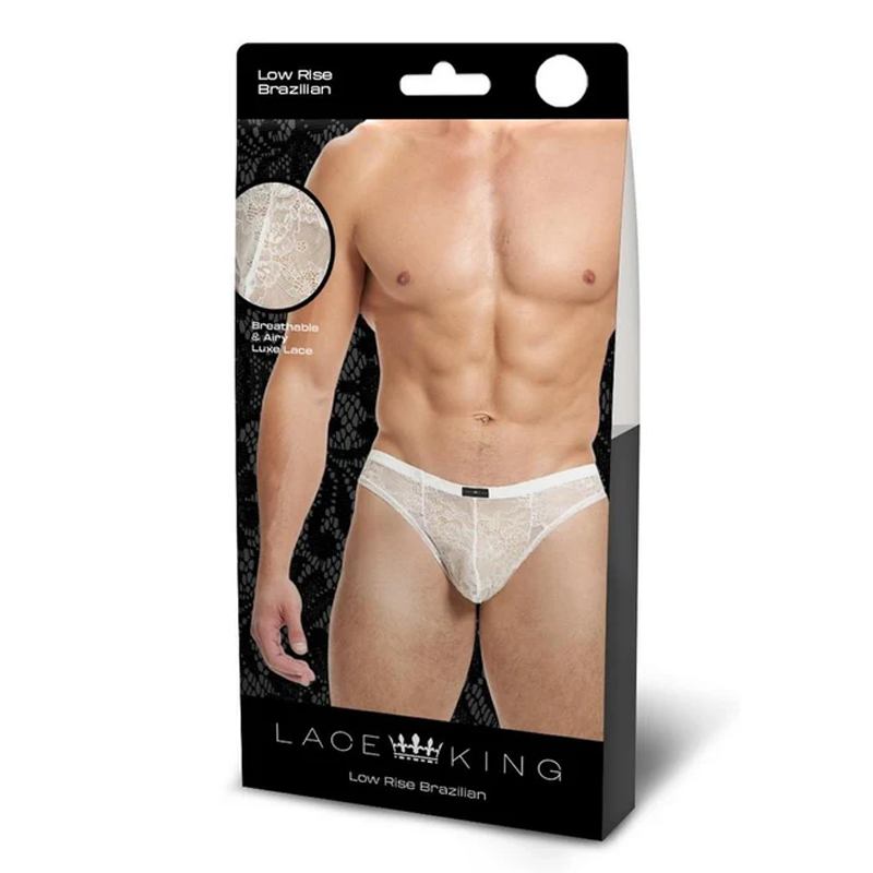 LACE KING Lace Bikini -  White SM