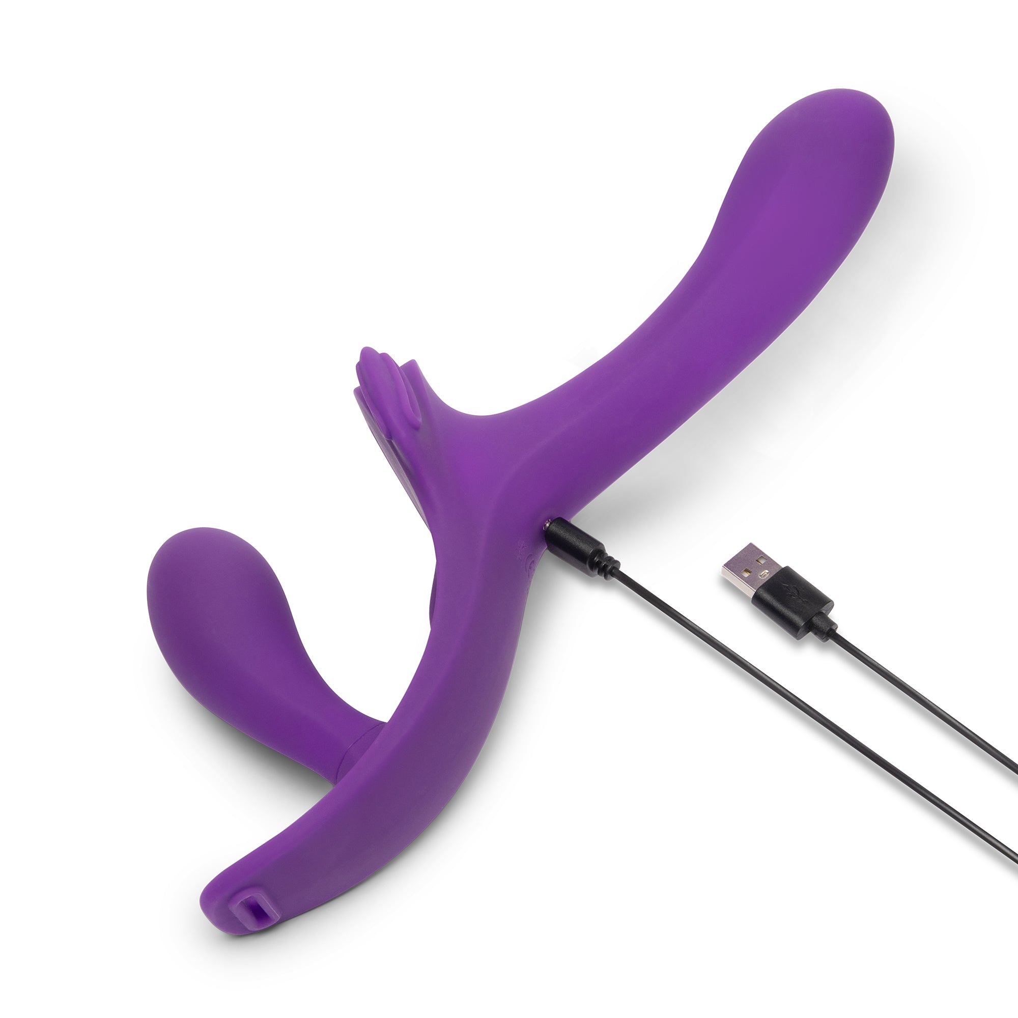 Together Lock-In Dual Vibrating Strap-On Harness