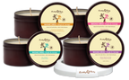 Earthly Body at Night Aphrodisiac PrePack Bath Fizzers and Candles 16pcs plus tester and candle warmer
