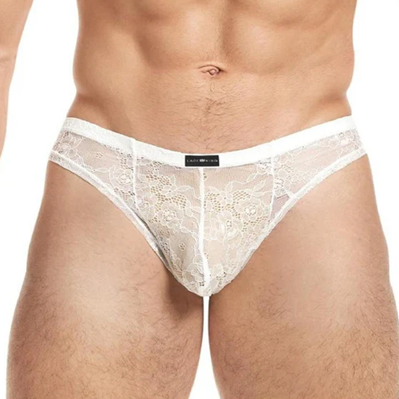 LACE KING Lace Bikini -  White SM