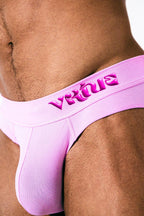 Mens Small - JockVStrap Sheer Briefs - Taffy
