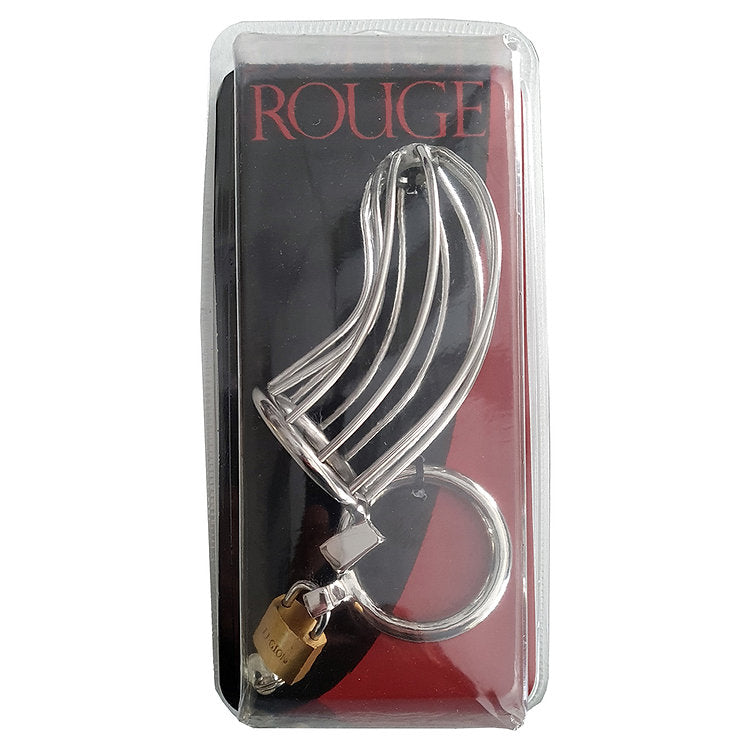 Stainless Steel Chasity Cock Cage with Padlock
