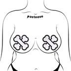 White Crossbone Breast Pasties