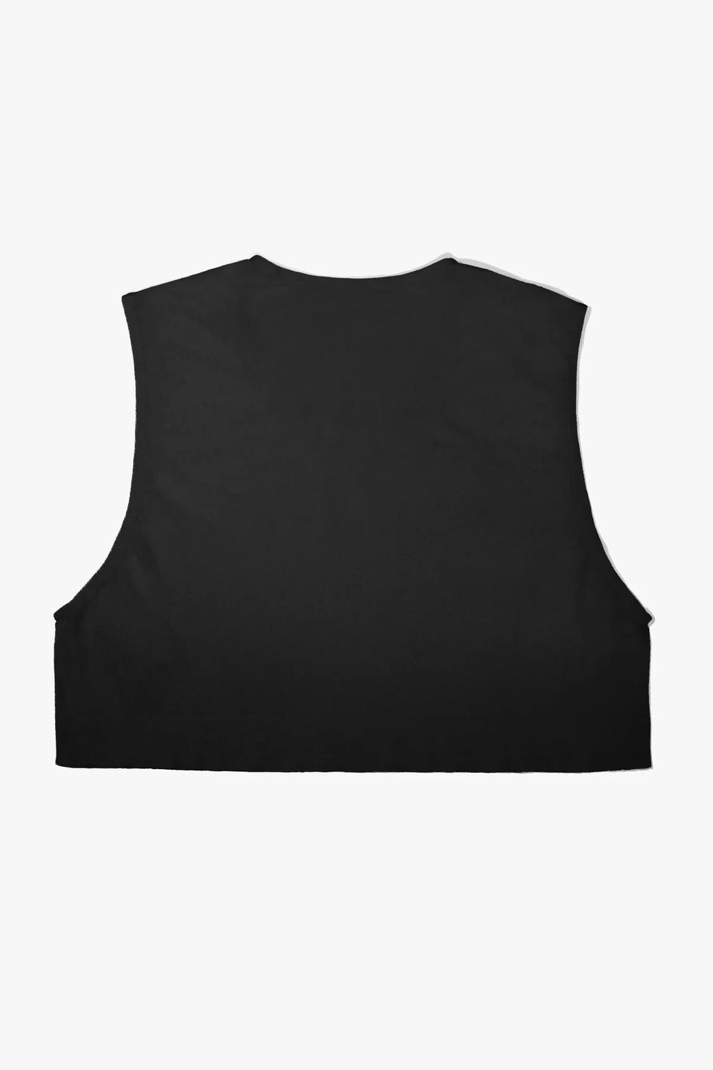Unisex Small - Mini Crop Top Sheer - Black