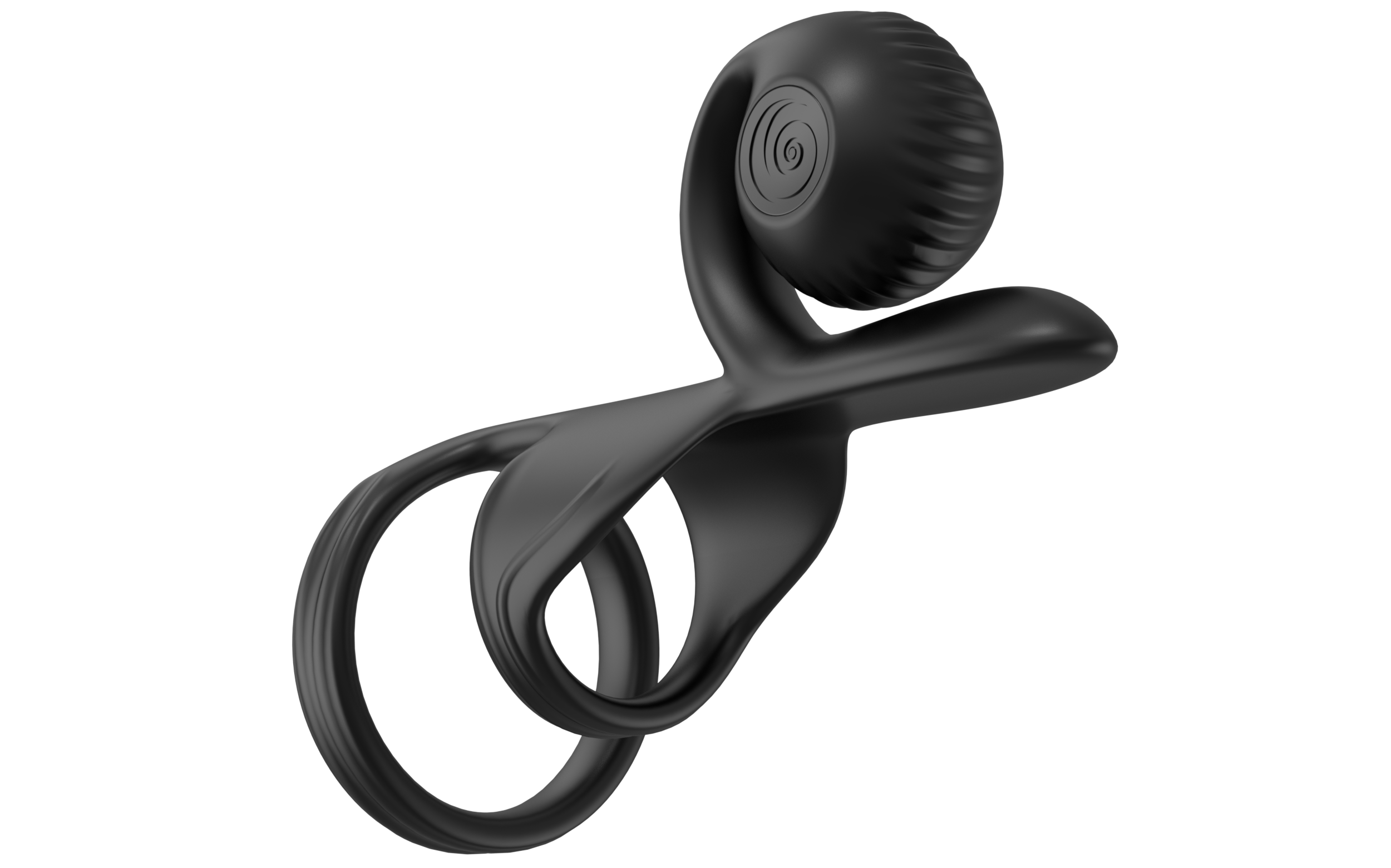 SVibe Snail JOVI couples ring, black