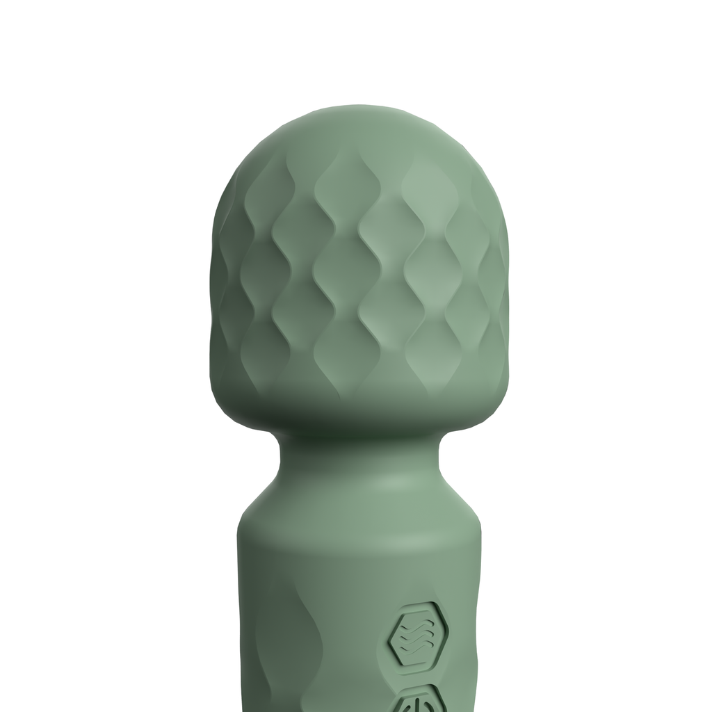Screaming O Cuties Winny Vibrating Mini Wand - Sage Green