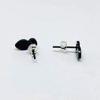 Gem Butt Plug Earrings - Pink/Silver  *