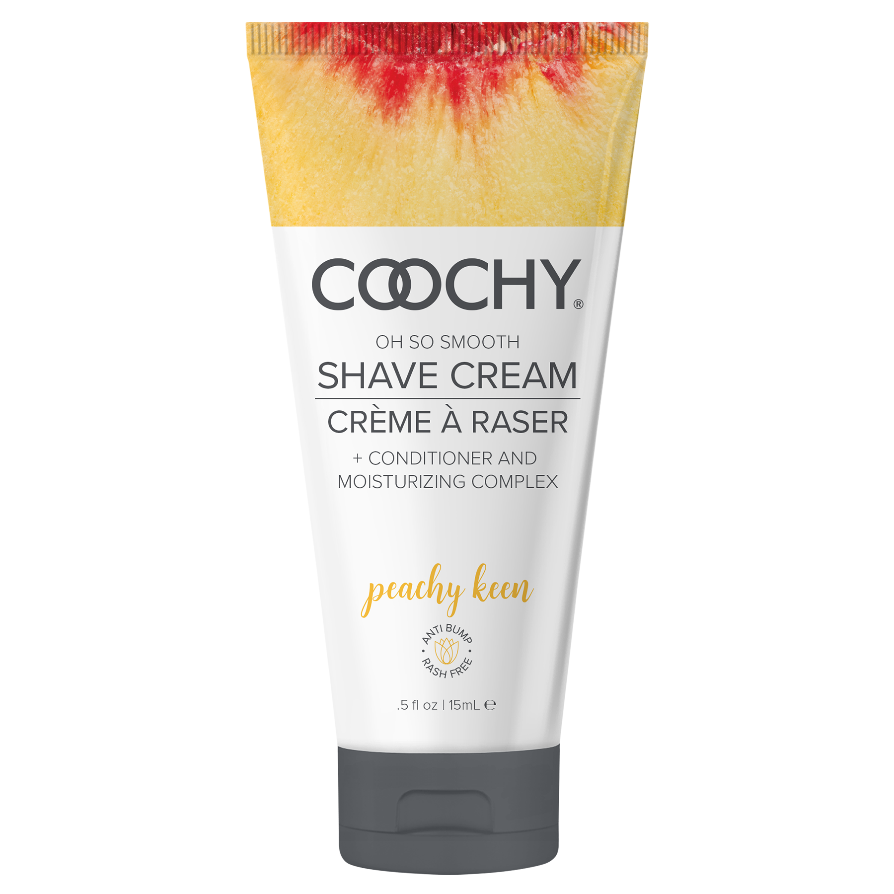 Coochy Shave Cream - PEACHY KEEN tube 0.5 fl oz  |  15mL