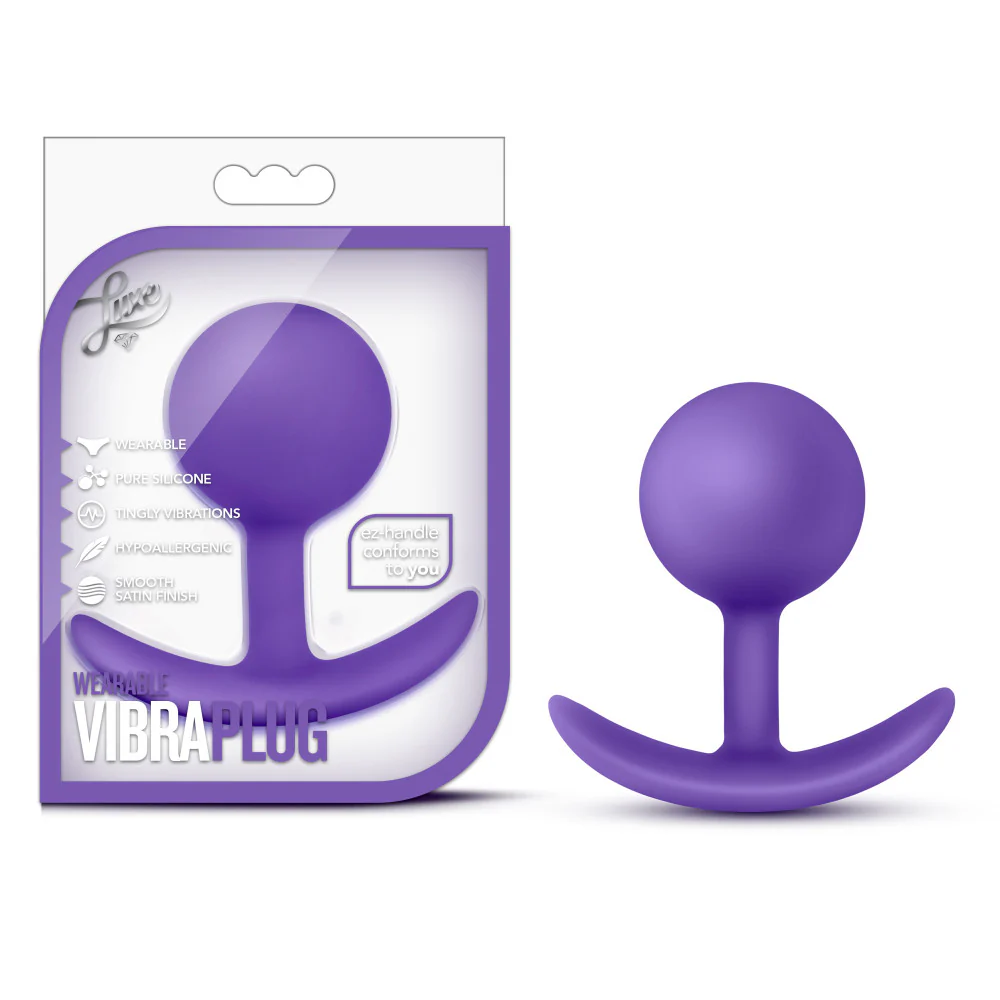 Luxe - Wearable Vibra Plug - Purple