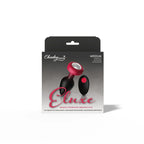RUBY Ombre - MEDIUM Cheeky Charms Eluxe Vibrating  Plug With Remote - Clear Gem