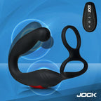 Axis Gyrating Prostate Vibrator with C-Ring w/ remote