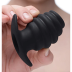 Hive Ass Tunnel Ribbed Hollow Plug - Med