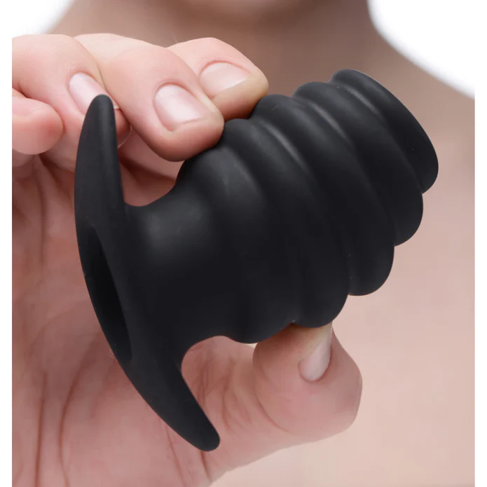 Hive Ass Tunnel Ribbed Hollow Plug - Med